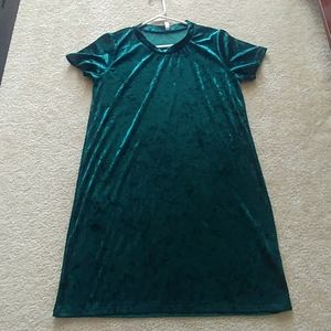Emerald Green Velvet Dress